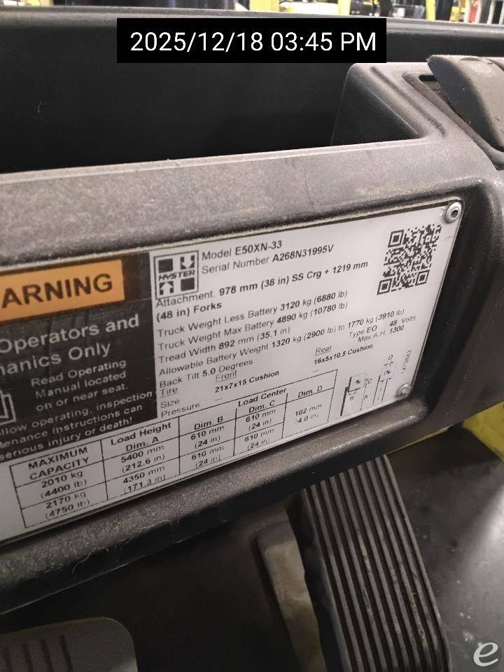 2021 Hyster E50XN