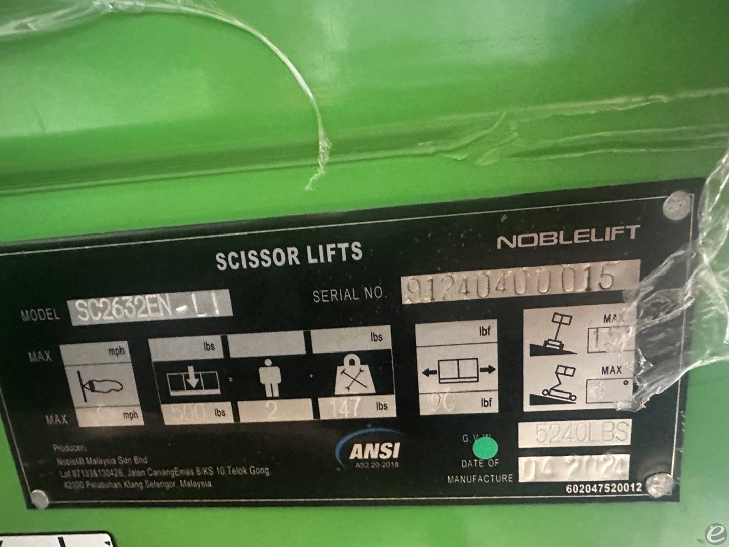 2024 Noblelift SC2632EN
