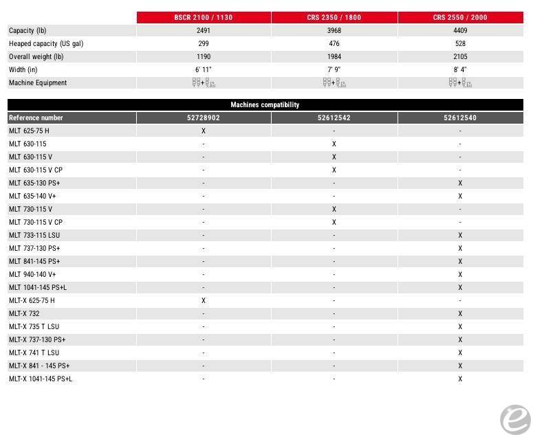 2026 Manitou SILAGE FACING BUCKET