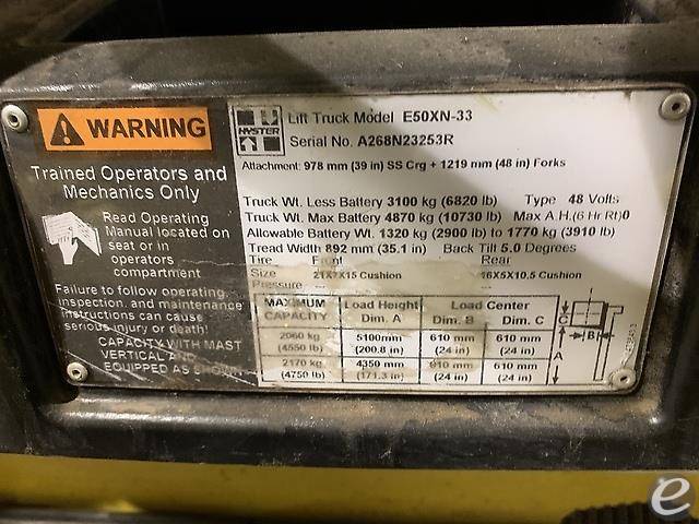 2017 Hyster E50XN