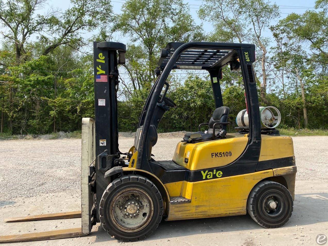 LP Gas Yale GLP060VX Pneumatic Tire 4 Wheel Sit Down