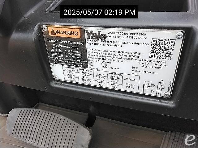 2021 Yale ERC080VH