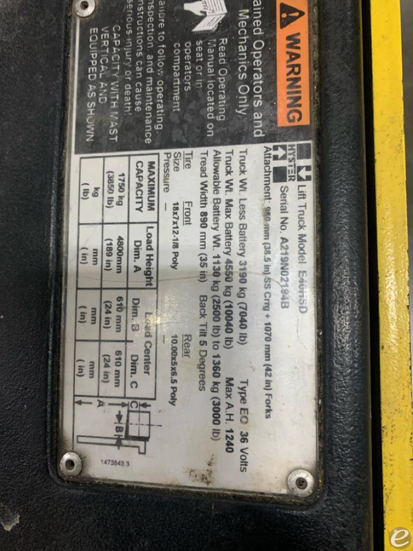 2004 Hyster E40HSD