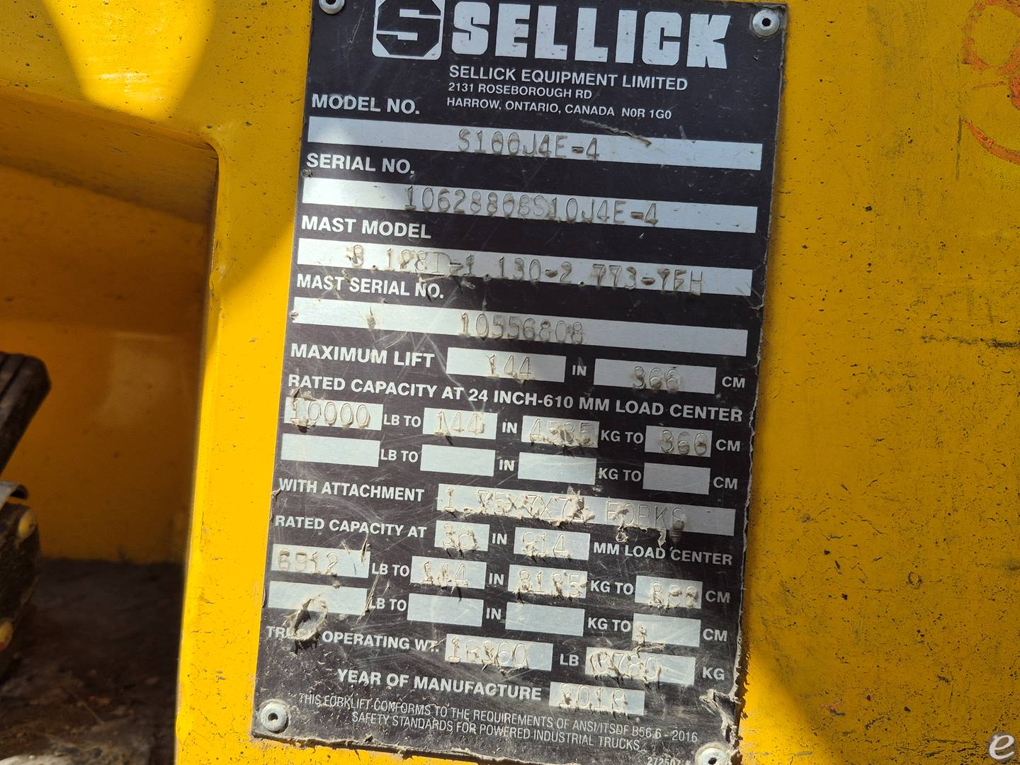 2018 Sellick SJ100