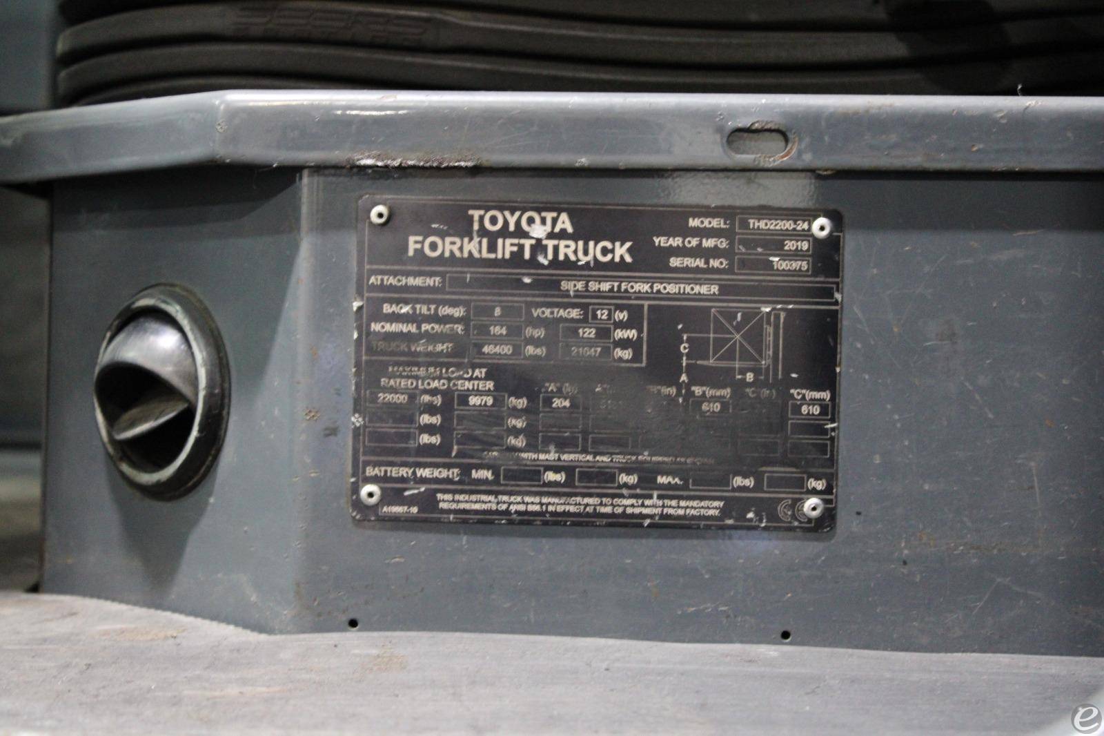 2019 Toyota THD2200-24