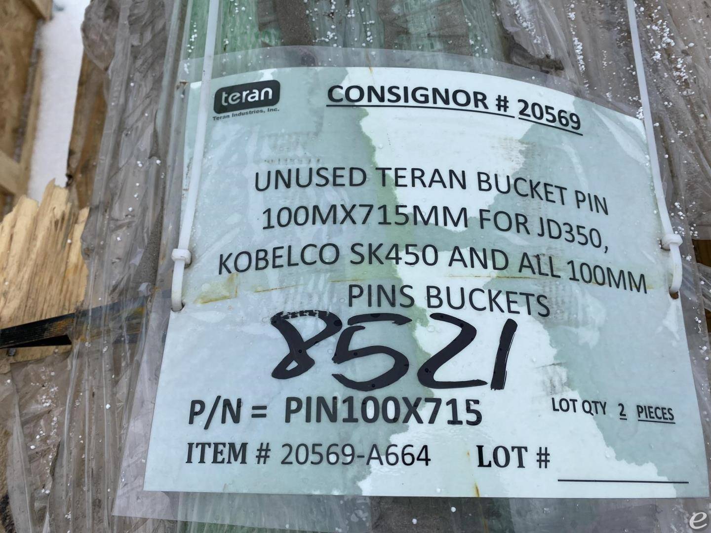 2022 EXCAVATOR BUCKET PINS