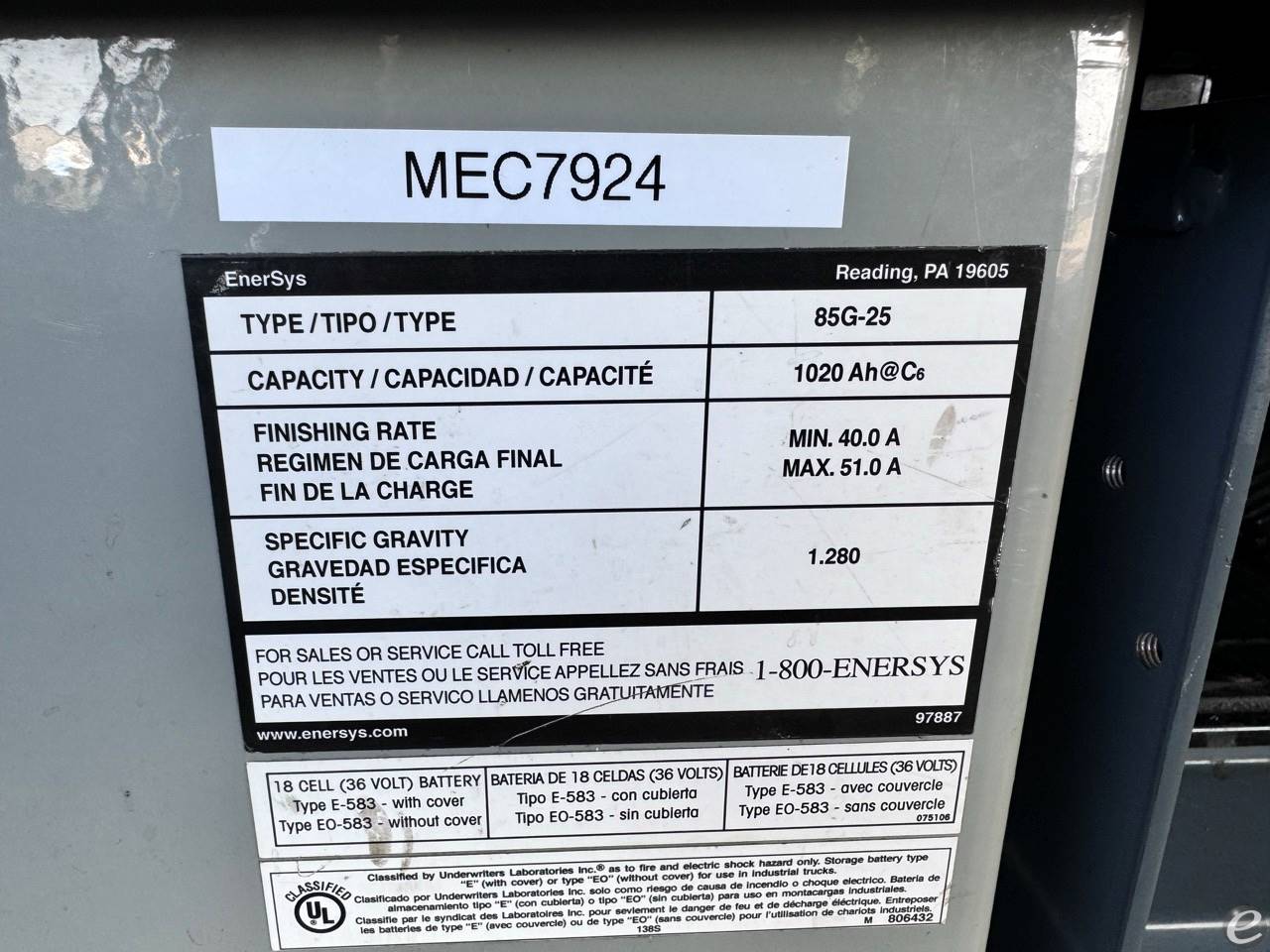 2017 Toyota 8FBCU25 Electric Forklift - 123Forklift