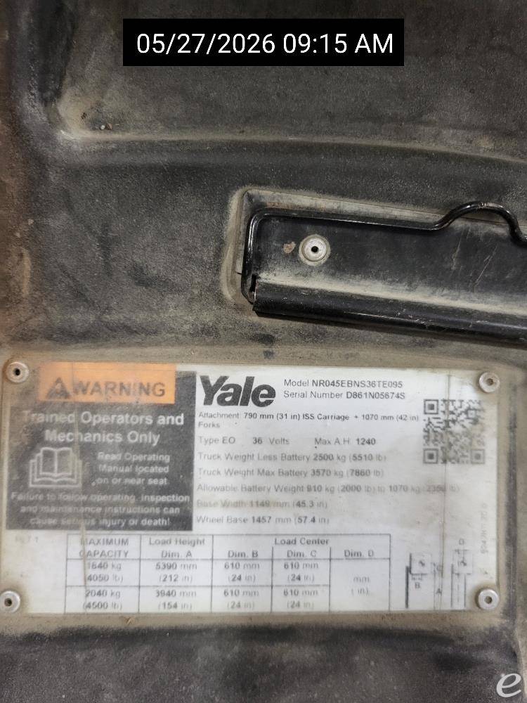 2018 Yale NR045EB