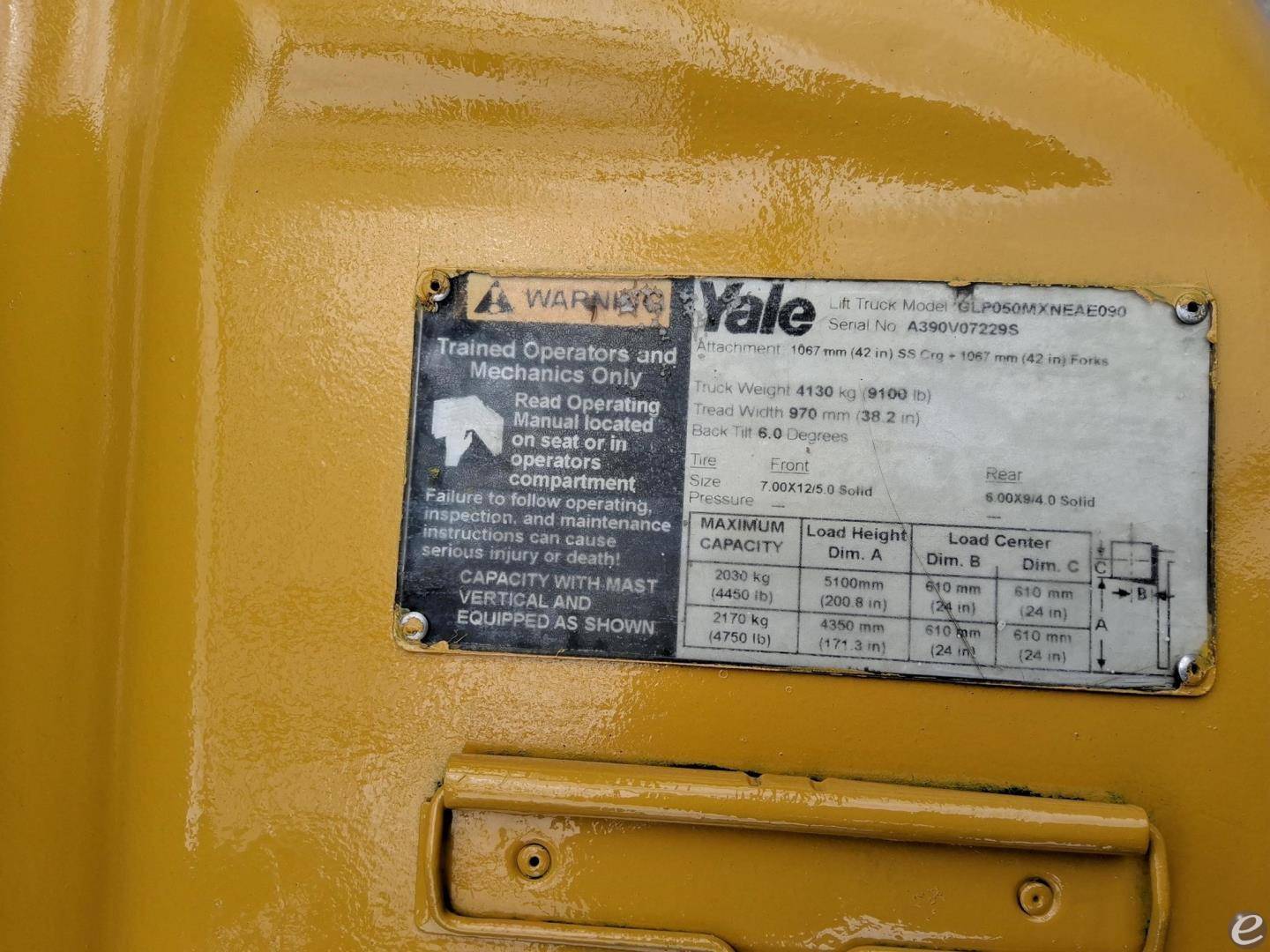 2018 Yale GLP050MX