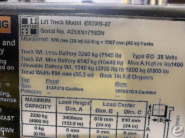 2015 Hyster E50XN