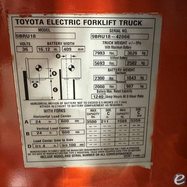 2021 Toyota 9BRU18