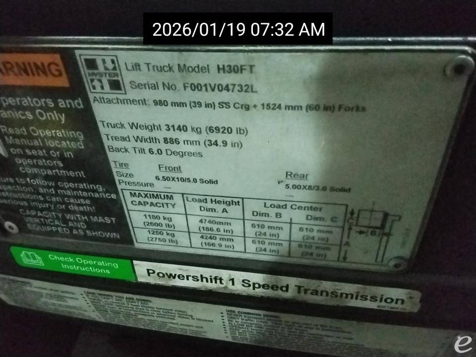 2013 Hyster H30FT