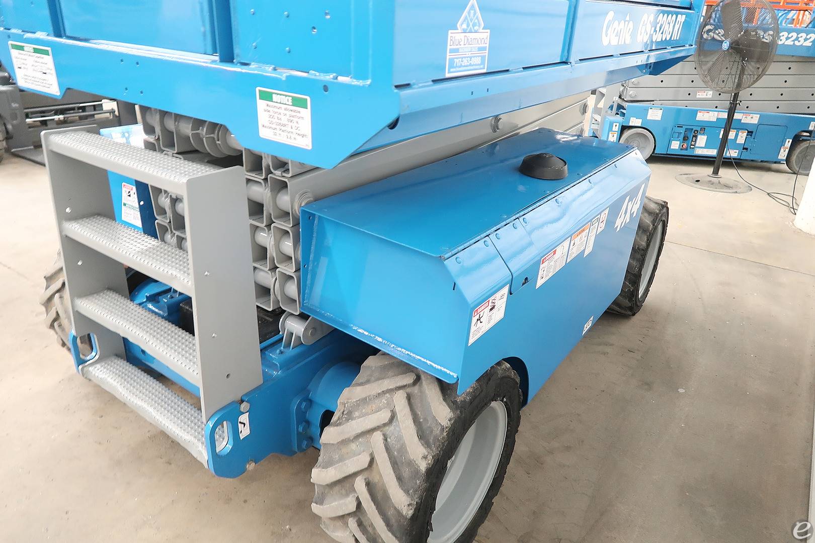 2007 Genie GS3268RT Diesel Scissor Lift - 123Forklift