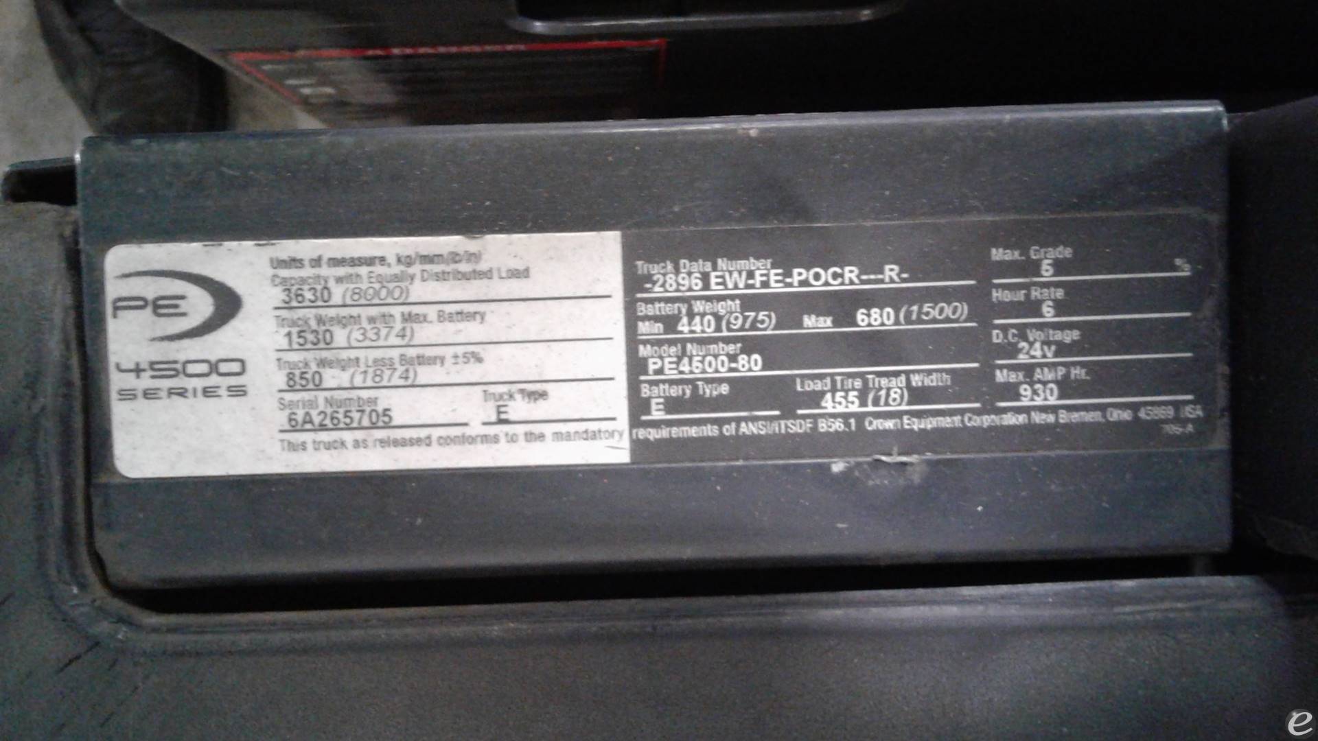 2008 Crown PE4500-80