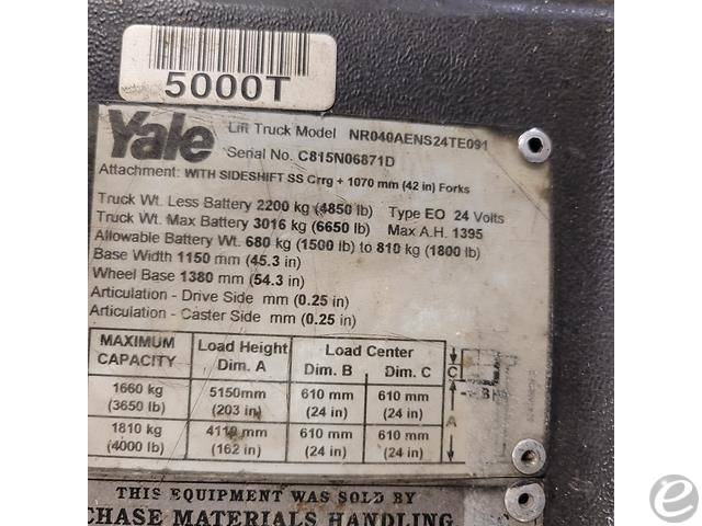 2006 Yale NR040AE Electric Reach Truck - 123Forklift