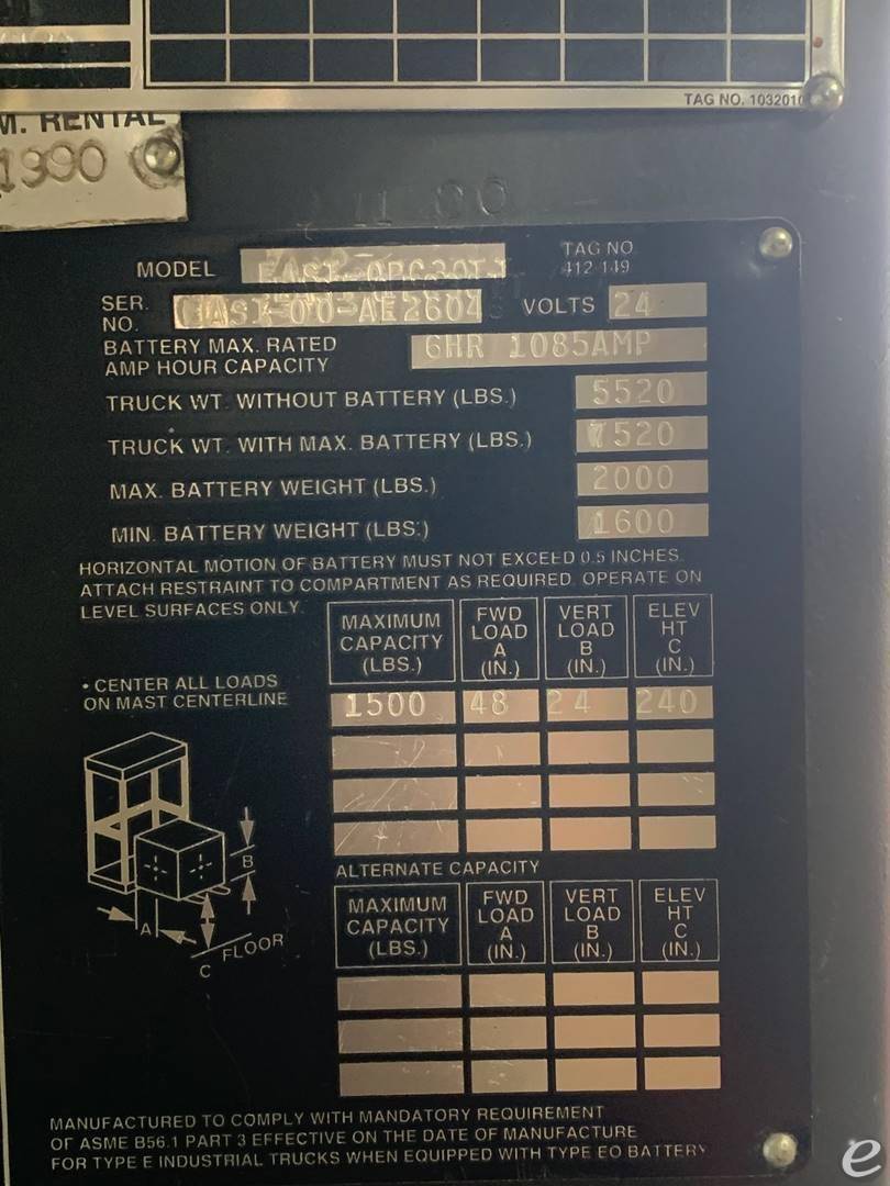 2000 Raymond EASI-OPC30TT Electric Order Picker - 123Forklift