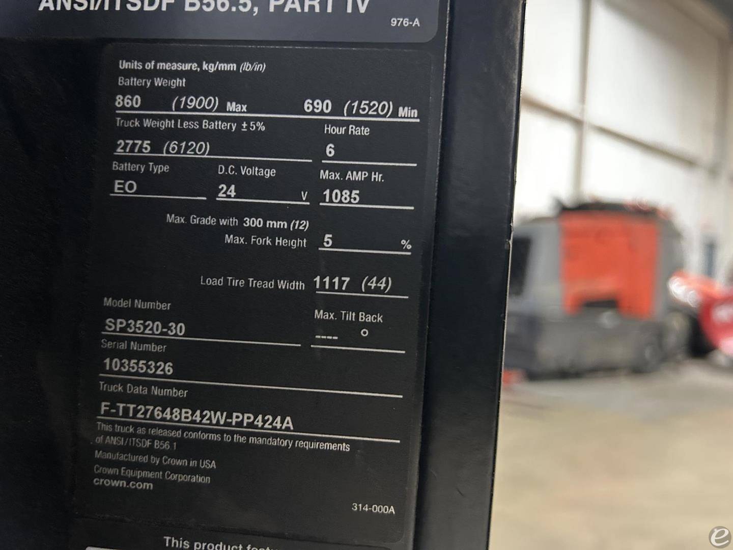2021 Crown SP3520-30