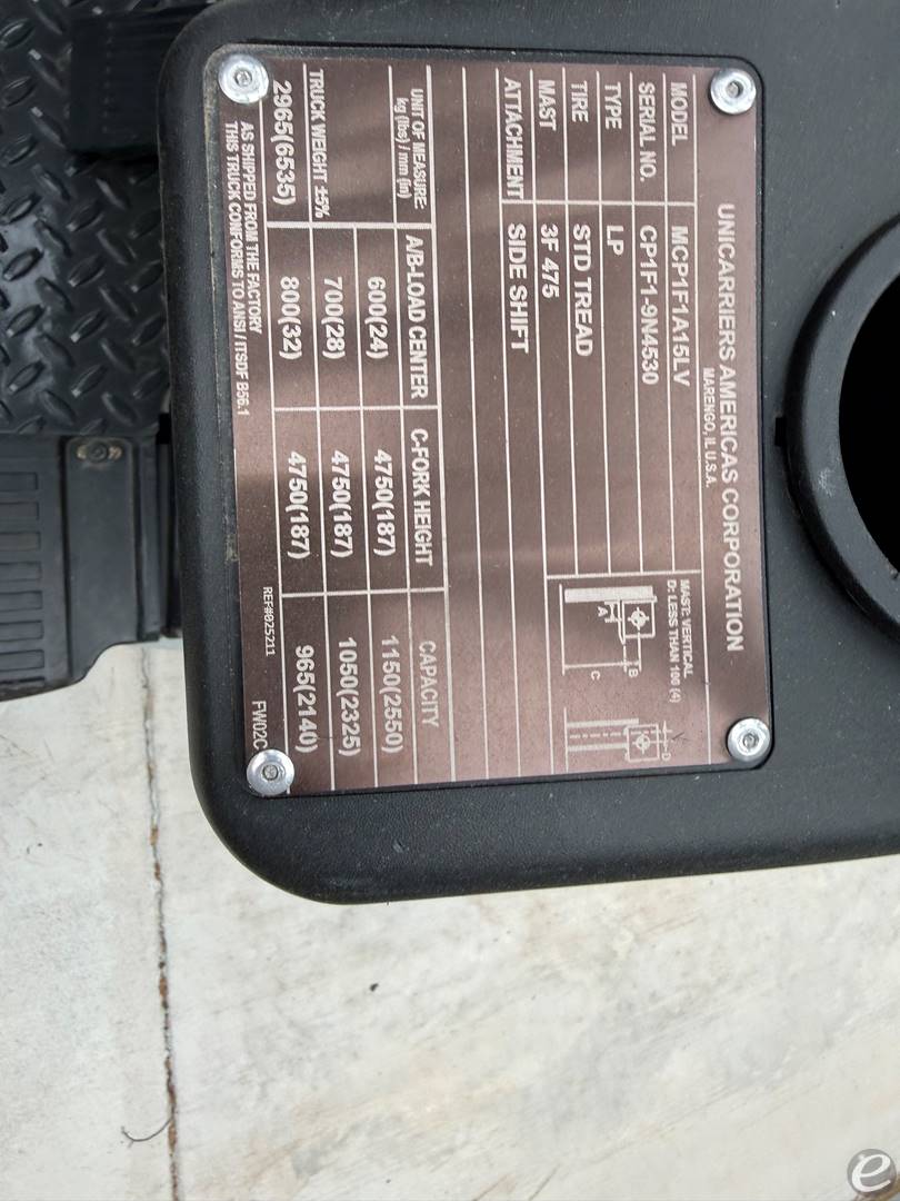 2014 Unicarriers PF30LP