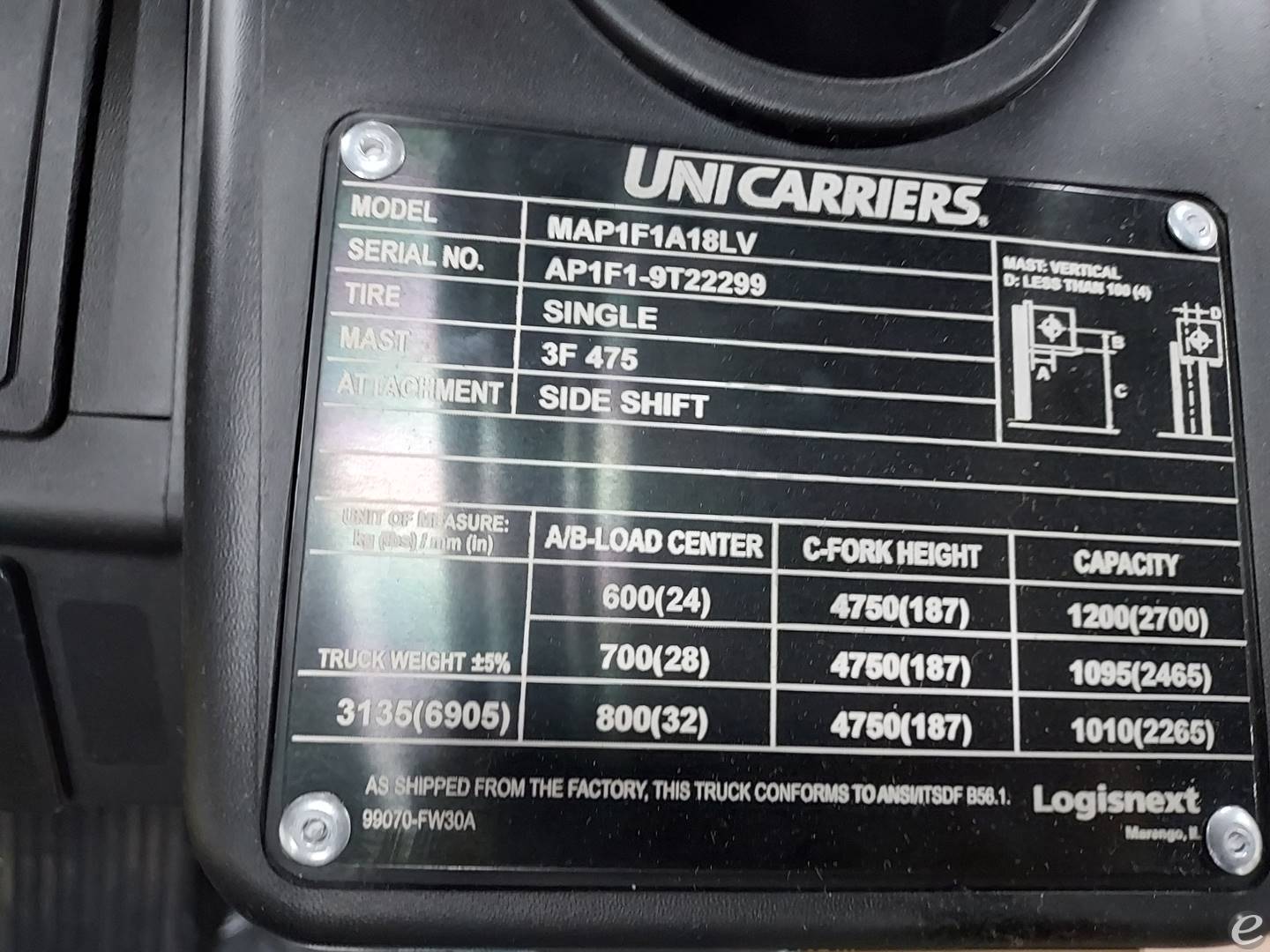 2023 Unicarriers AF35LP