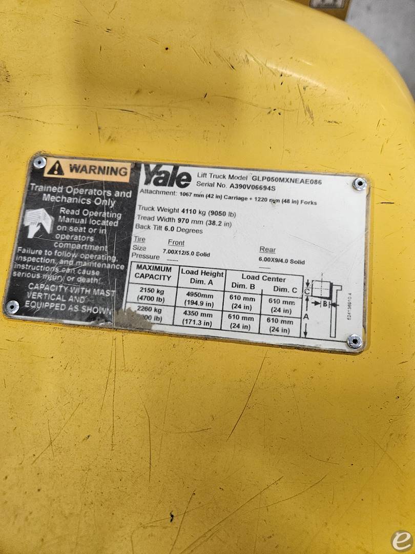 2018 Yale GLP050MX
