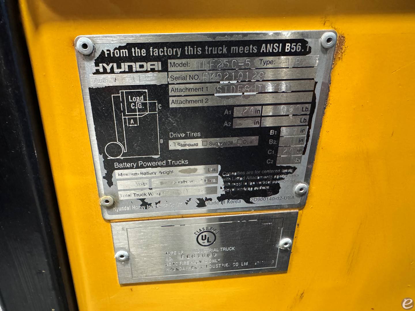 2004 Hyundai HLF25C-5