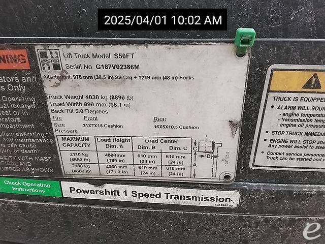 2014 Hyster S50FT