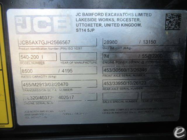 2017 JCB 508-66