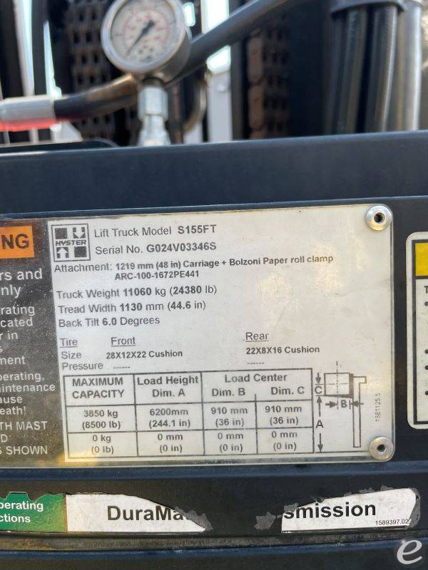 2018 Hyster S155FT