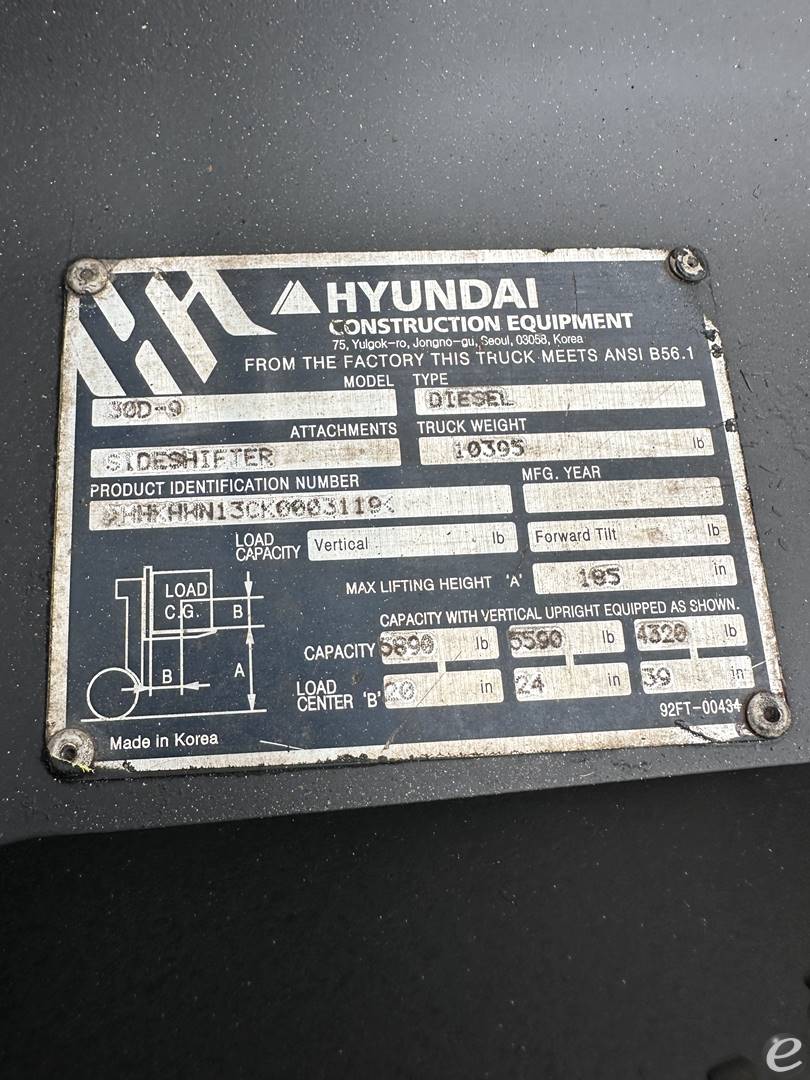 2018 Hyundai 30D-9