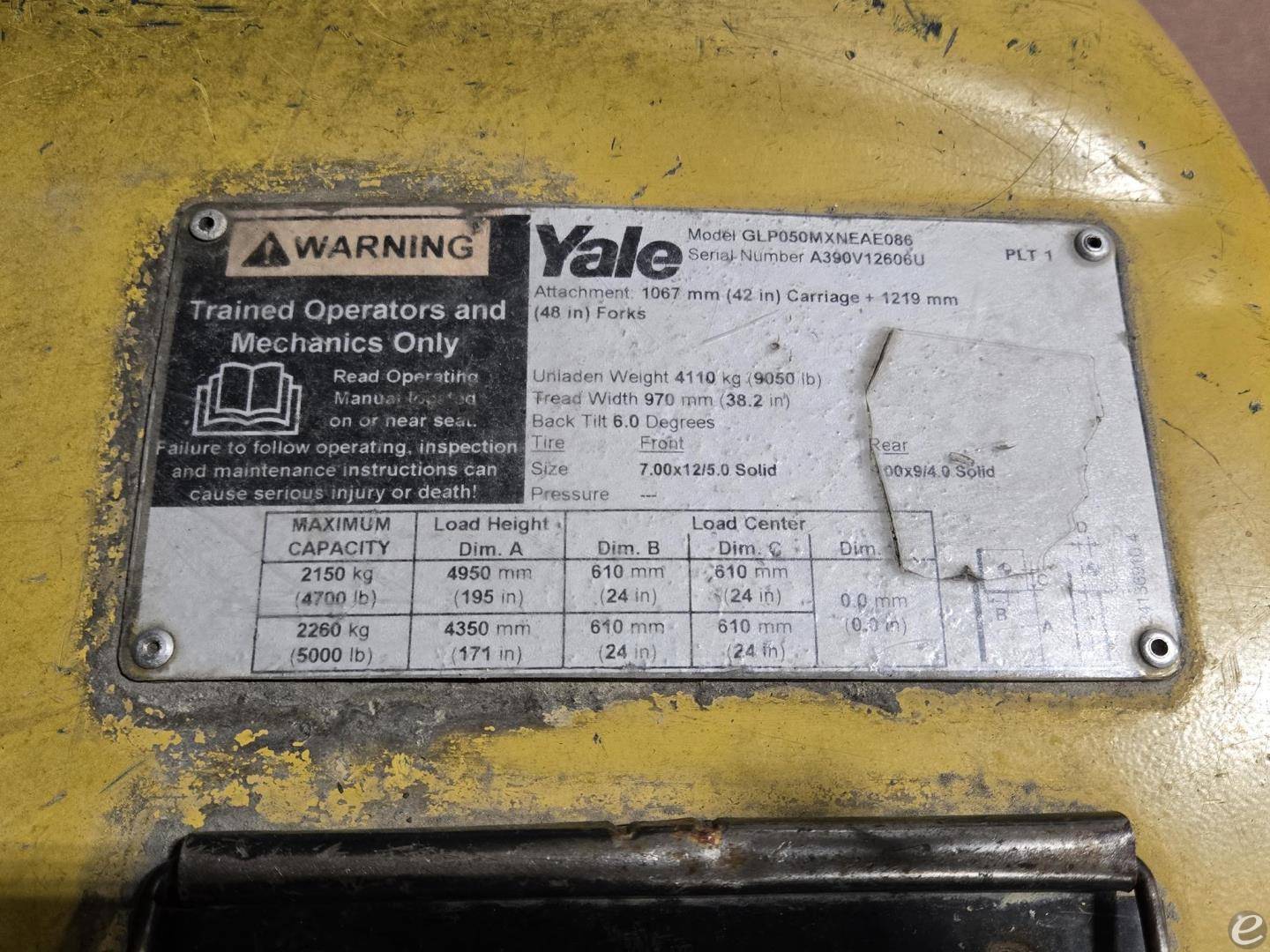 2020 Yale GLP050MX
