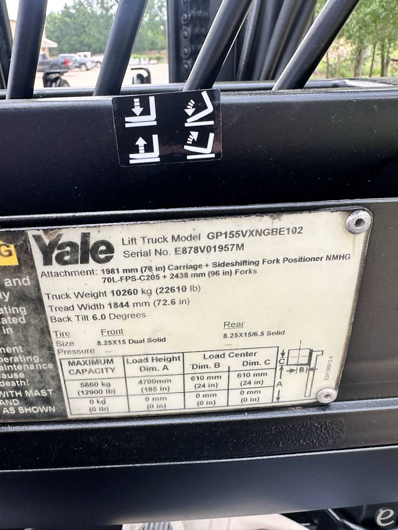 2014 Yale GLP155VX