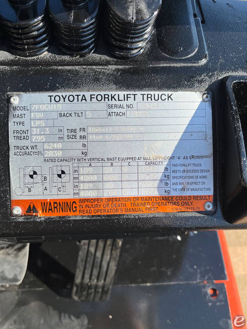 2005 Toyota 7FGCU15