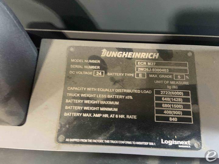 2023 Jungheinrich ECR M27