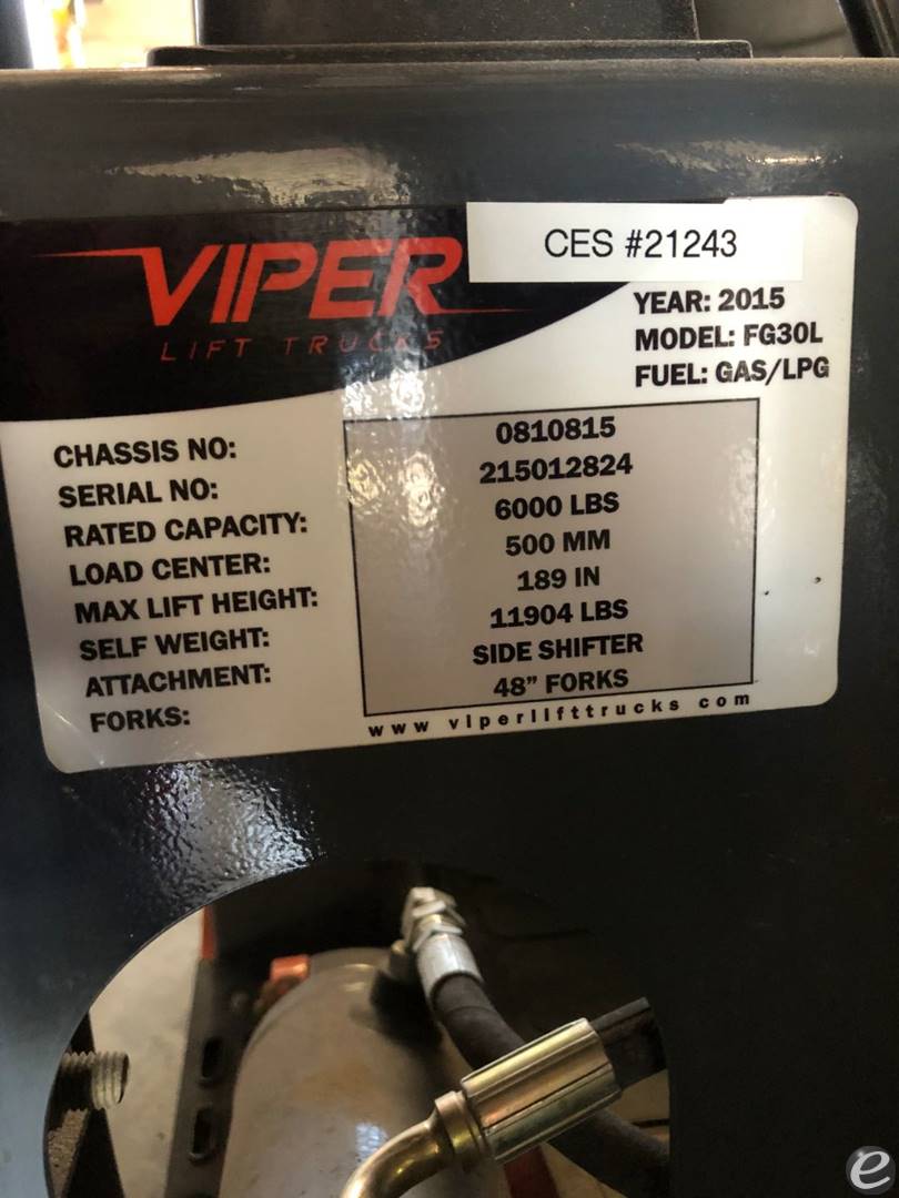 2015 Viper Lift Trucks FG30L