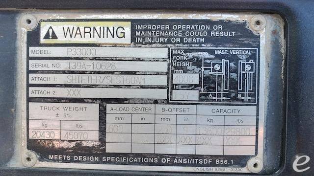 2013 Cat                                       P33000 Diesel Forklift - 123Forklift