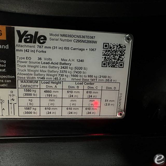 2022 Yale NR035DC