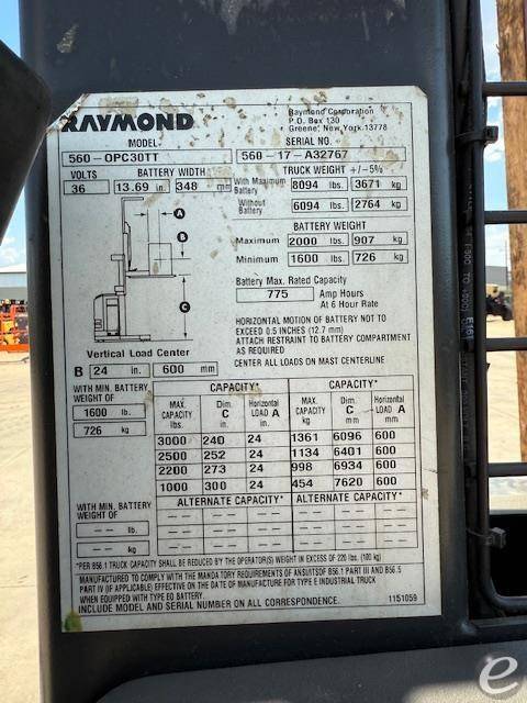 Raymond 560OPC30TT