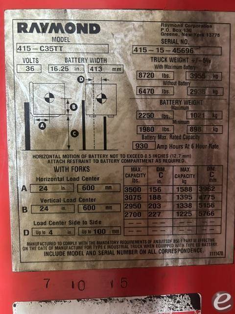 Raymond 415C35TT