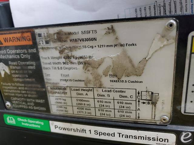 2015 Hyster S55FTS LP Gas Forklift - 123Forklift
