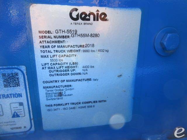 2018 Genie GTH5519