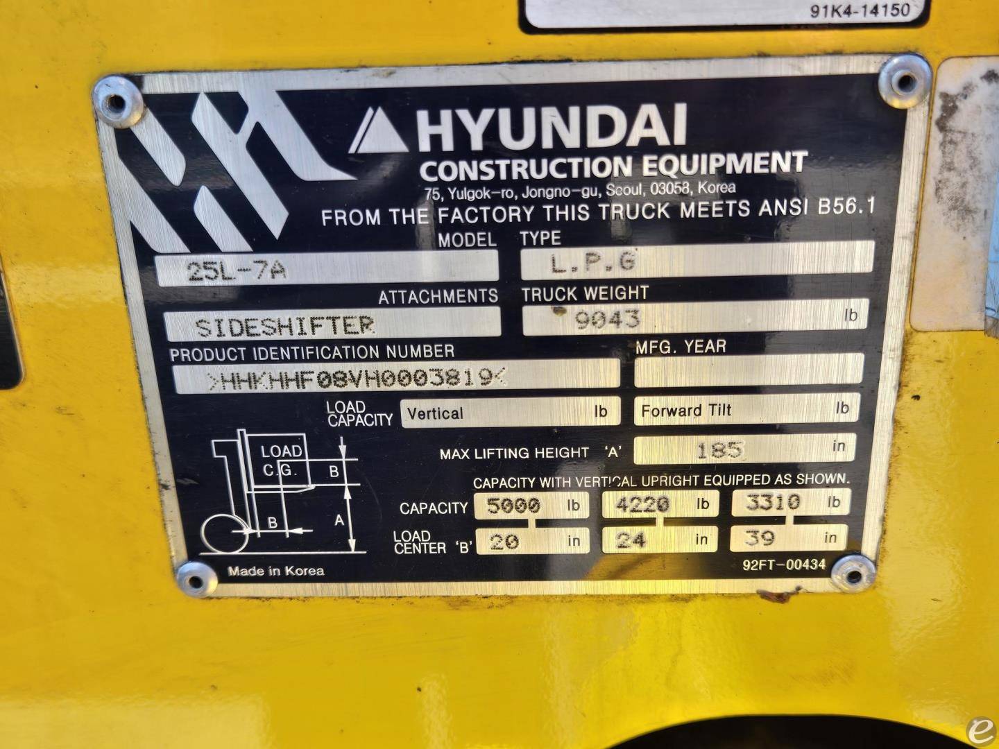 2021 Hyundai 25L-7A