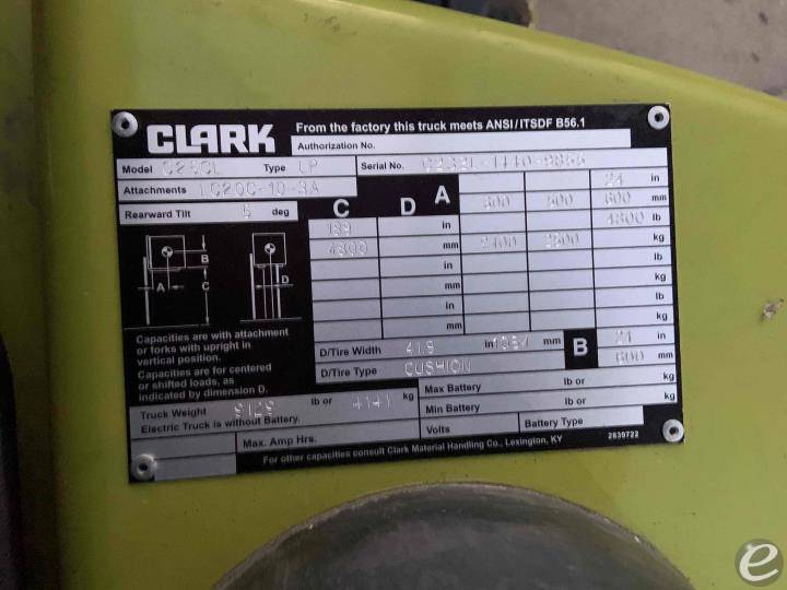 2017 Clark C25CL