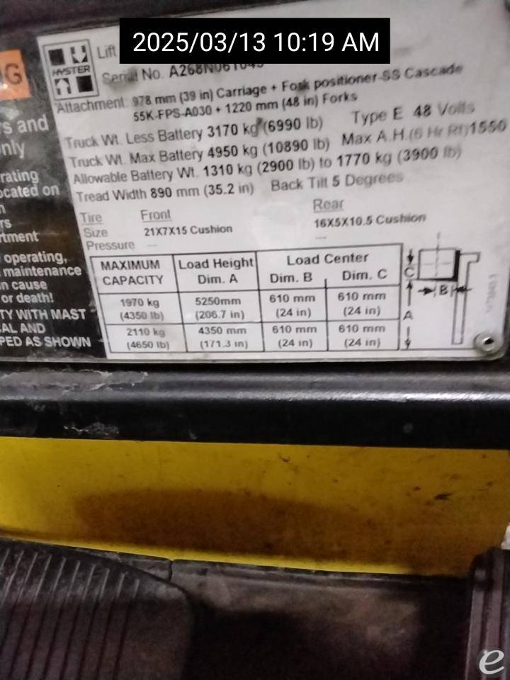 2011 Hyster E50XN