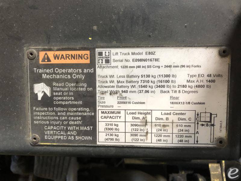 2007 Hyster E80Z