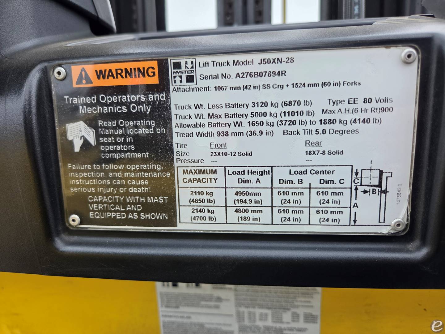 2017 Hyster J50XN-28 (EE)