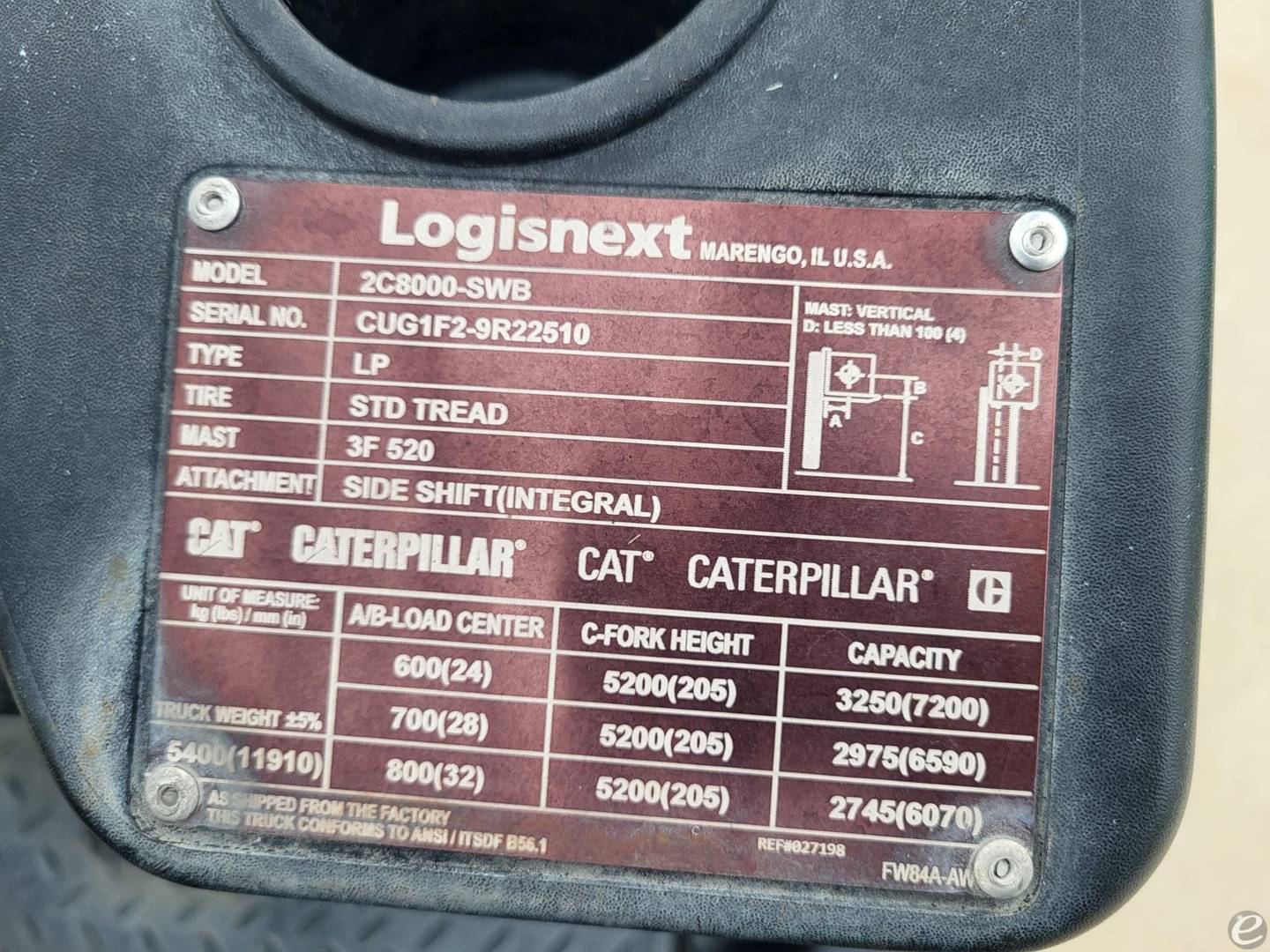 2021 Cat 2C8000SWB