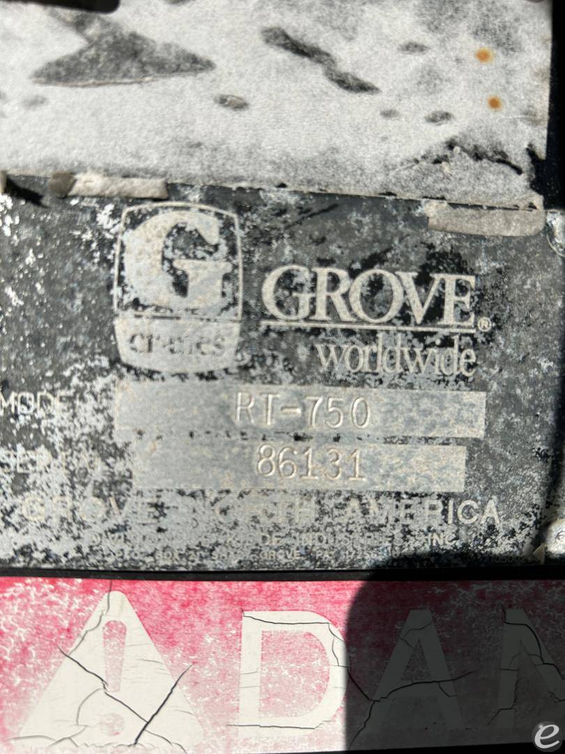 2019 Grove RT750