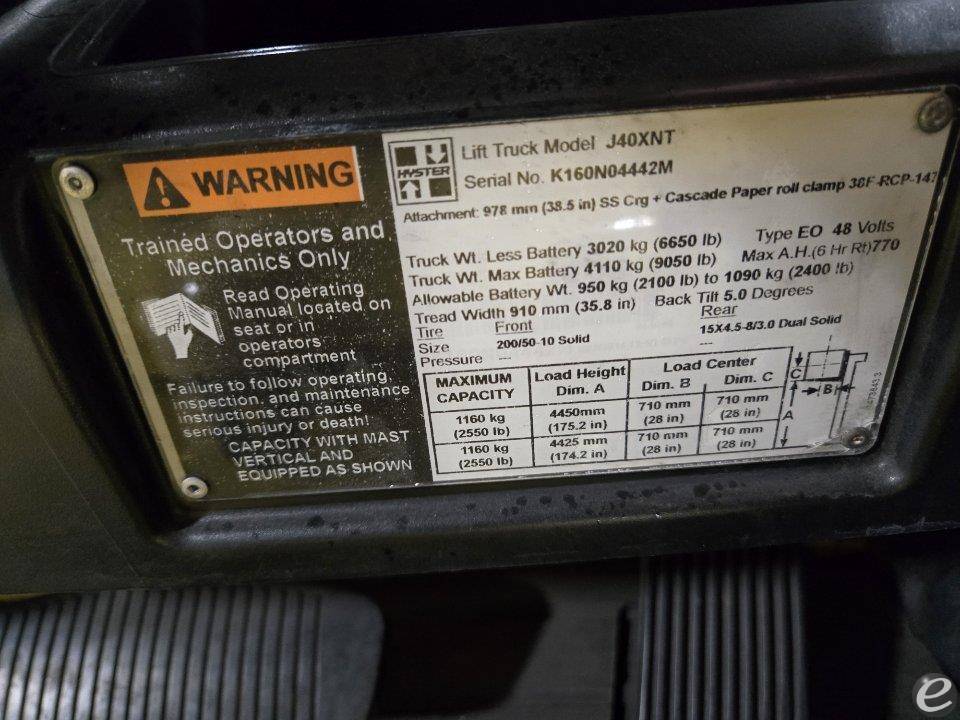 2014 Hyster J40XNT