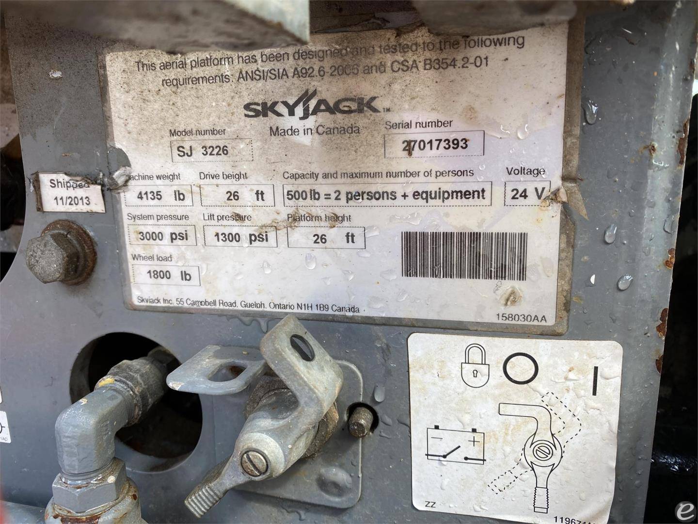 2014 Skyjack SJIII3226