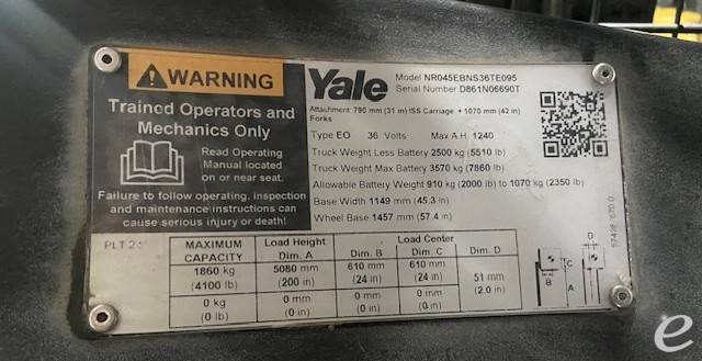 2019 Yale NR045
